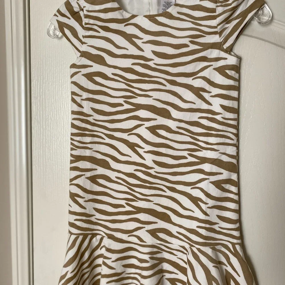 Gymboree Velveteen Right Meow Tiger Stripe Dress - NWT Size 7